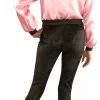 Pink Dolls Satin Jacket Plus Adult Costume