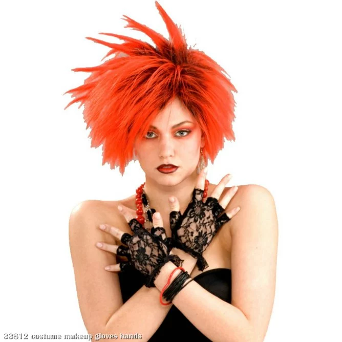 Black Lace Fingerless Gloves 1 Black Lace Fingerless Gloves