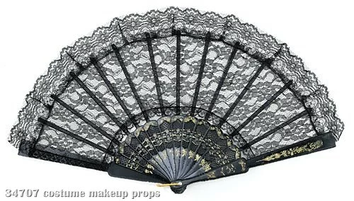 Lace Fan (Black) 1 Lace Fan (Black)