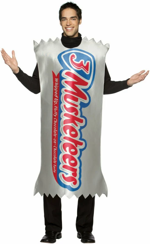 3 Musketeers Wrapper Adult Costume 1 3 Musketeers Wrapper Adult Costume