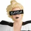 Lady Gaga Printed Black Glasses Adult