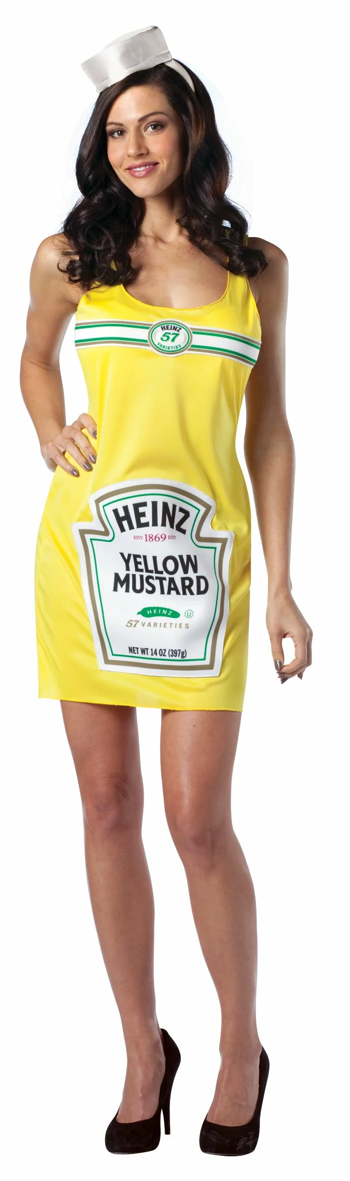Heinz Mustard Tank Dress Adult Costume 1 Heinz Mustard Tank Dress Adult Costume
