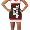 Tootsie Roll Teardrop Dress Adult Costume