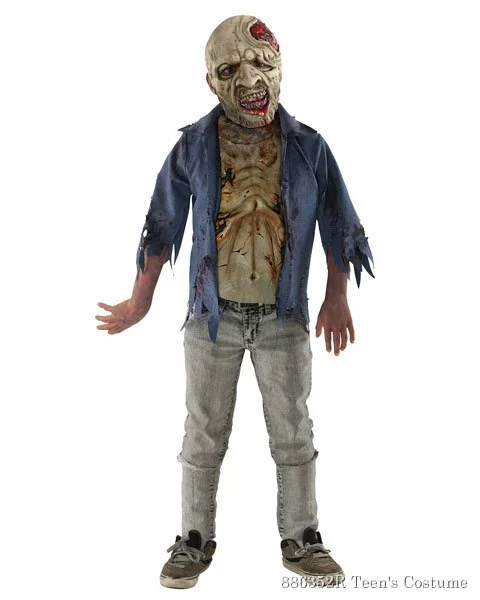 Teen The Walking Dead Deluxe Decomposed Zombie Costume 1 Teen The Walking Dead Deluxe Decomposed Zombie Costume